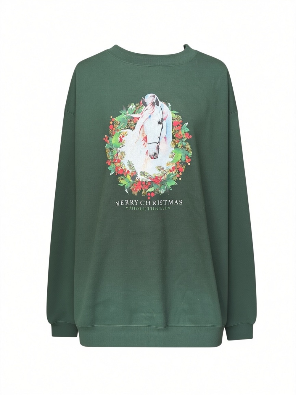 NWOT‎ Champion Saddlethreads “Merry Christmas” Crewneck Sweatshirt